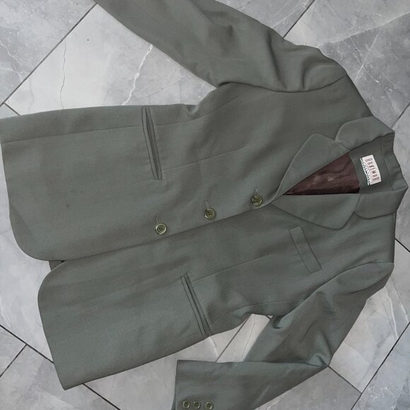 Vintage Braemar Sage Wool Blazer - Picture 1 of 5
